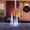 Glitzhome® Lighted Christmas Crystal White Cone Tree Outdoor Décor Set